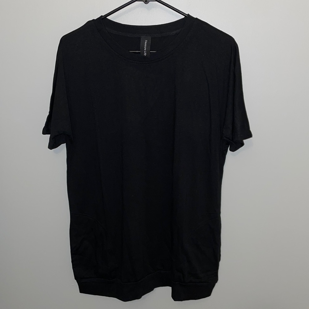 Black Tunic with side pockets Size M